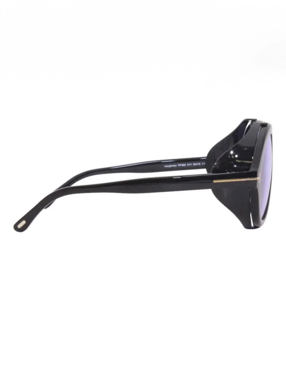 NEW Tom Ford Neughman TF-882 01Y Black and Purple Sunglasses 60-15-145